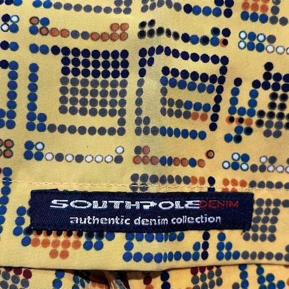 Y2K Southpole Shirt Mens XL Pac-Man Video Game Graphic All Over Print Hip Hop - Picture 12 of 12